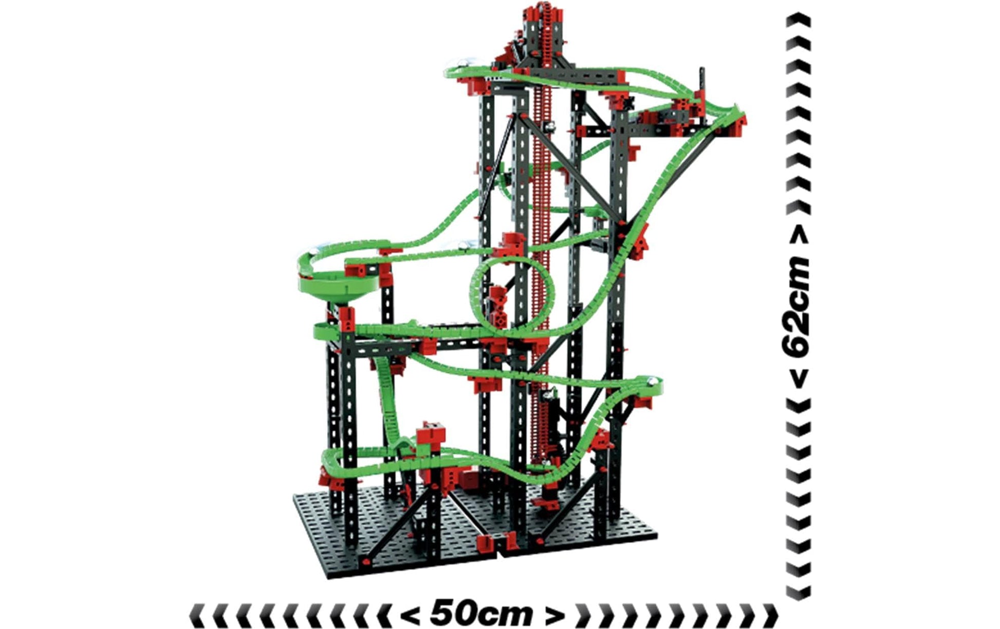 fischertechnik Dynamic L2 Kugelbahn – 778-teilig, inkl. 8 Murmeln – ab 9 J. – Kunststoff, mehrfarbig