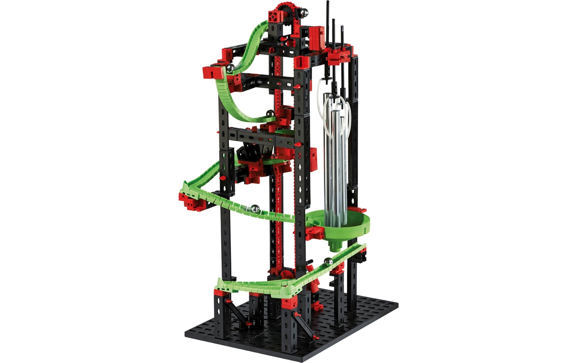 fischertechnik Dynamic M Physik-Baukasten – 557-teilig – ab 7 Jahren – Kunststoff – schwarz/grün/rot