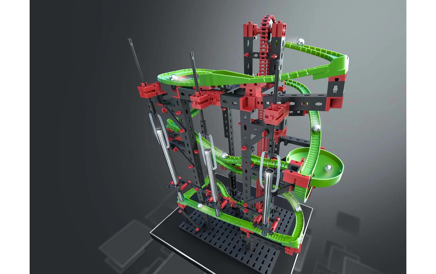 fischertechnik Dynamic M Physik-Baukasten – 557-teilig – ab 7 Jahren – Kunststoff – schwarz/grün/rot