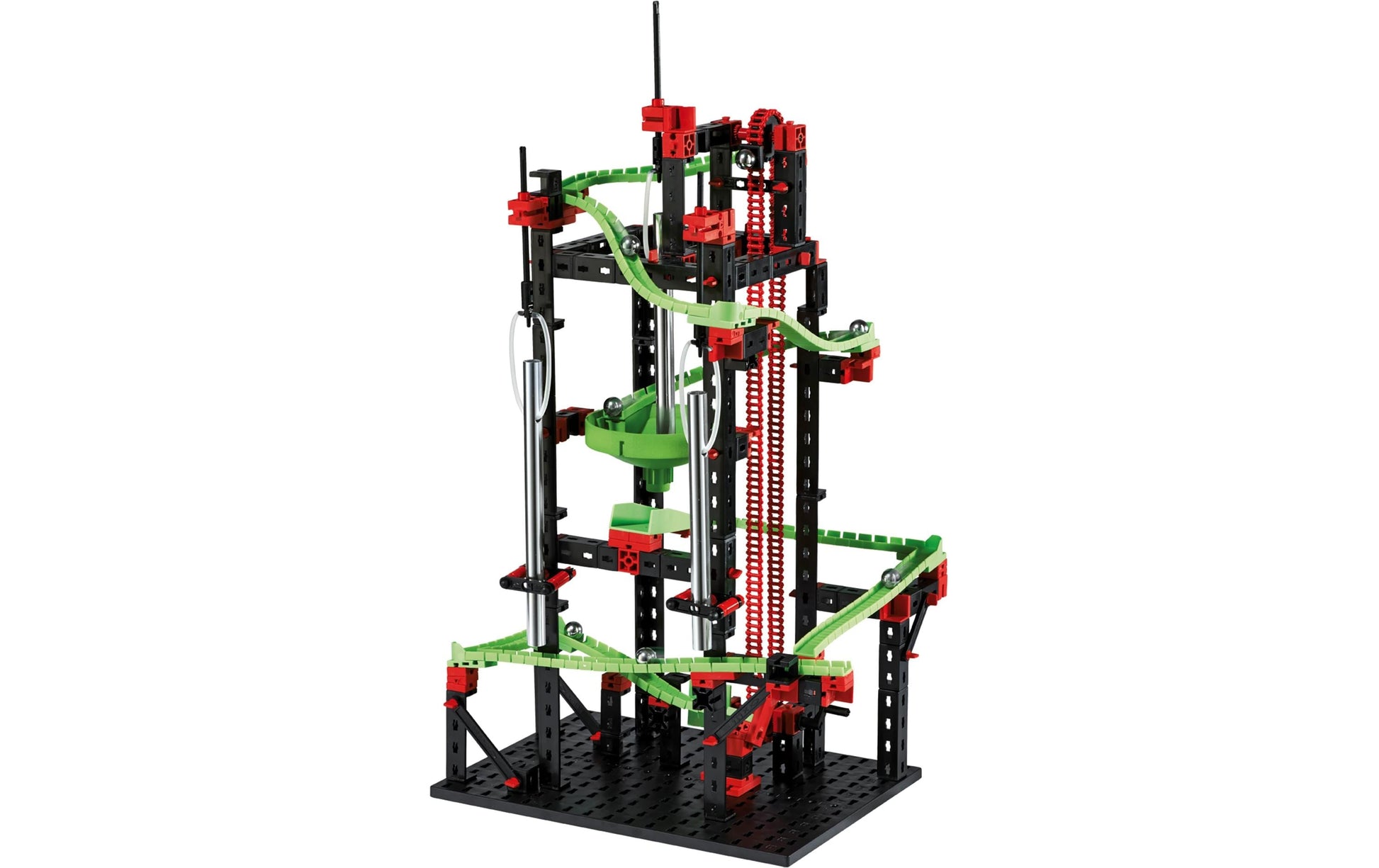 fischertechnik Dynamic M Physik-Baukasten – 557-teilig – ab 7 Jahren – Kunststoff – schwarz/grün/rot