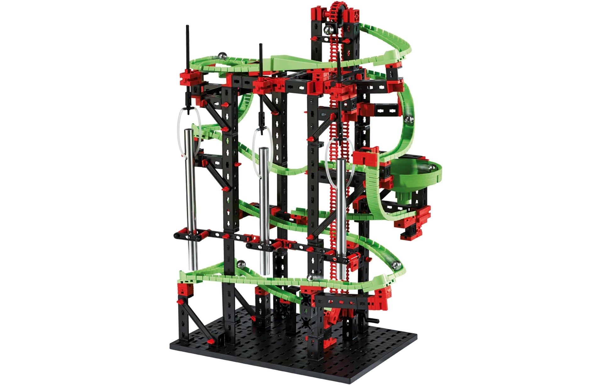fischertechnik Dynamic M Physik-Baukasten – 557-teilig – ab 7 Jahren – Kunststoff – schwarz/grün/rot