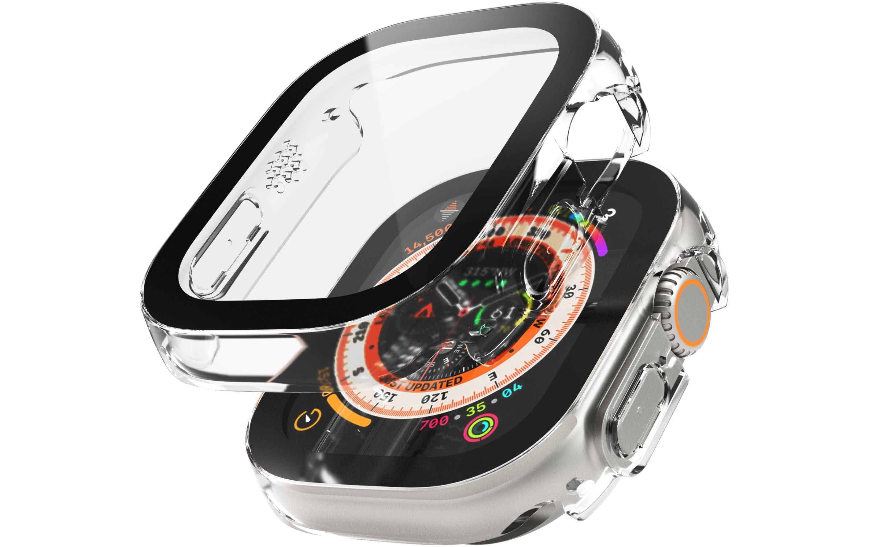 Vonmählen Thin Case 49 mm – Transparent, für Apple Watch Ultra 1/2