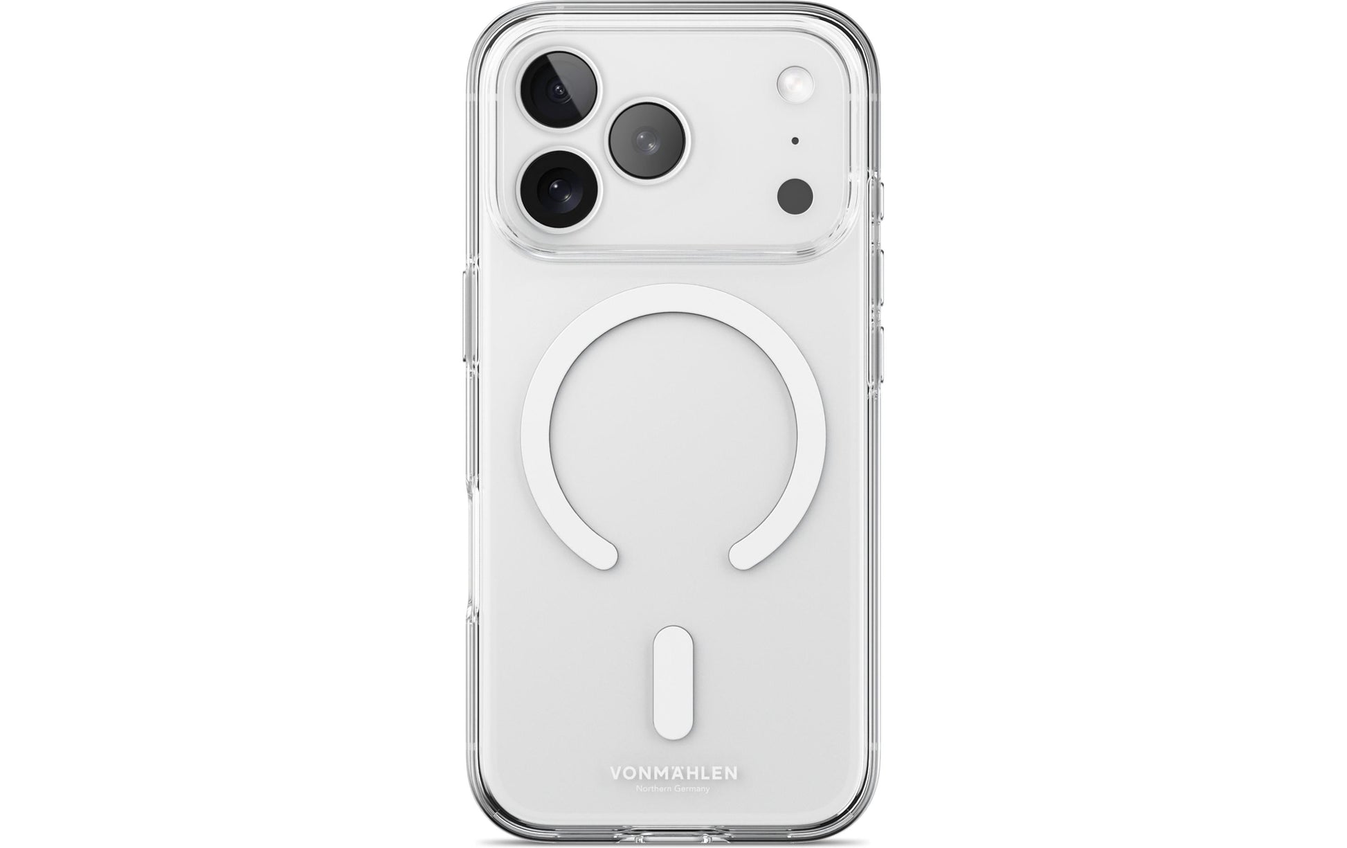 Vonmählen Backcover – für Apple iPhone 17 Pro – transparent/weiss – PC – MagSafe-kompatibel