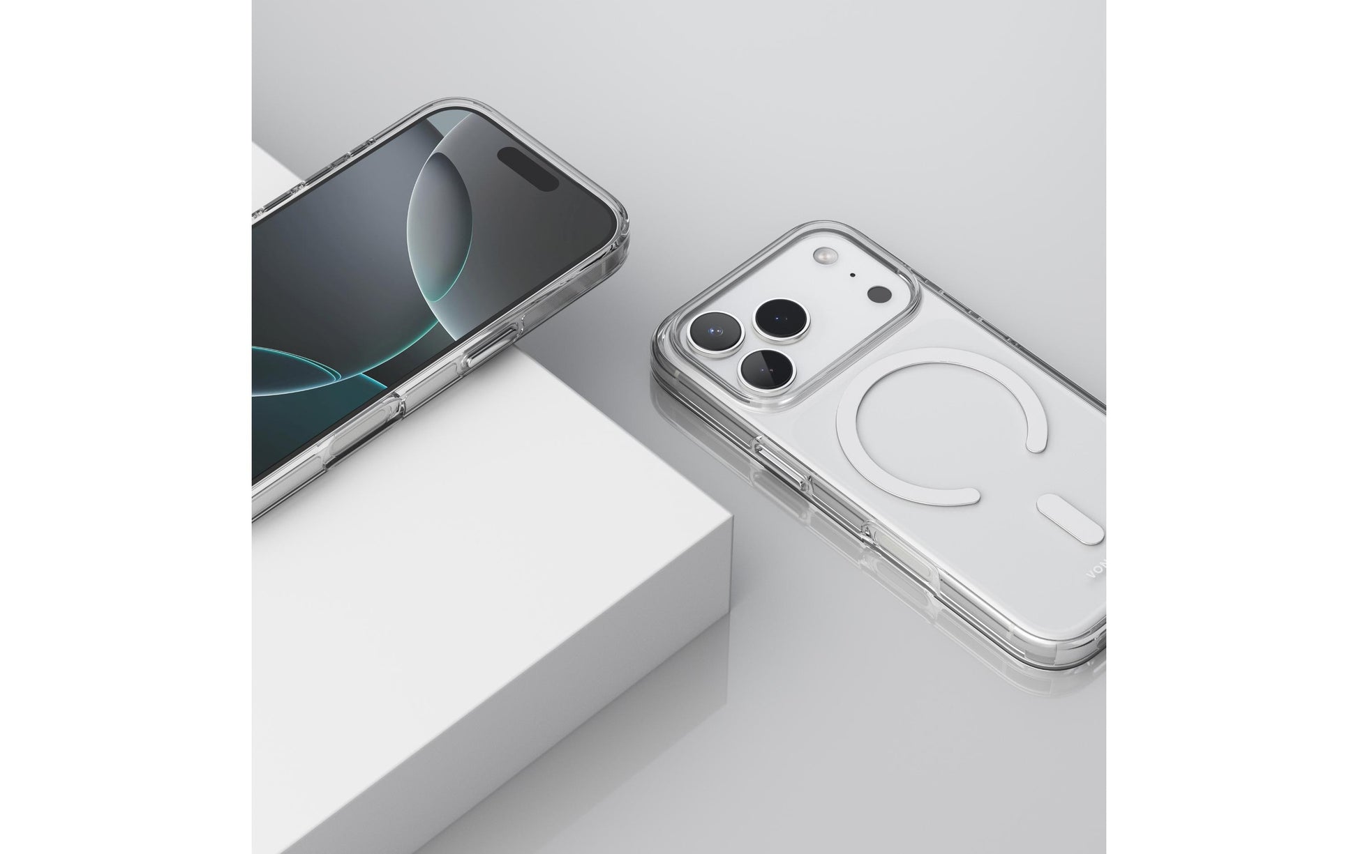 Vonmählen Backcover – für Apple iPhone 17 Pro – transparent/weiss – PC – MagSafe-kompatibel