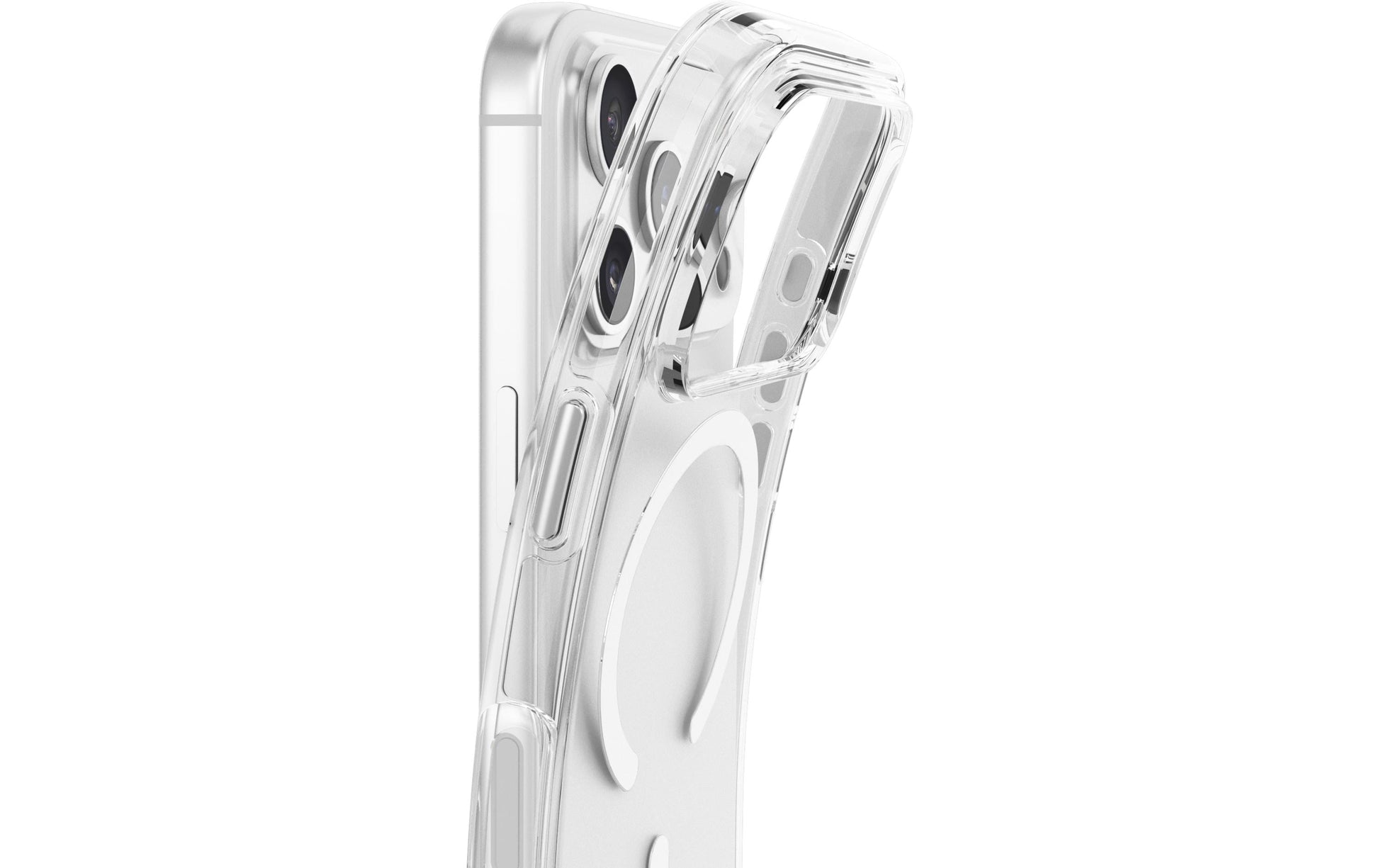 Vonmählen Backcover – für Apple iPhone 17 Pro – transparent/weiss – PC – MagSafe-kompatibel