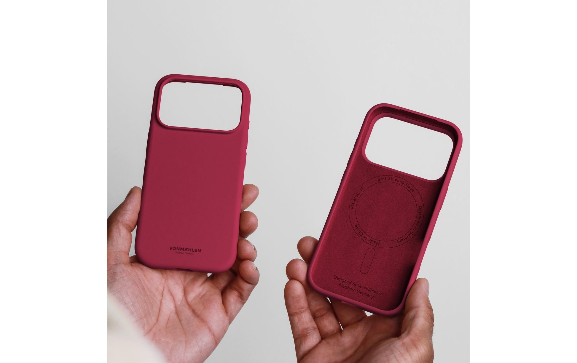 Vonmählen Backcover – für Apple iPhone 17 Pro – rot – Silikon – MagSafe-kompatibel