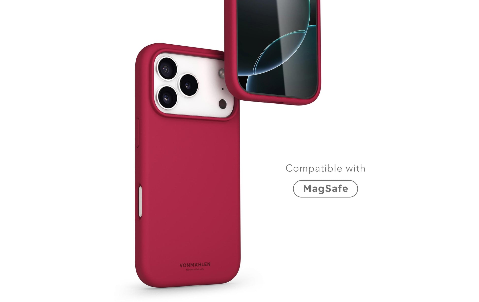 Vonmählen Backcover – für Apple iPhone 17 Pro – rot – Silikon – MagSafe-kompatibel