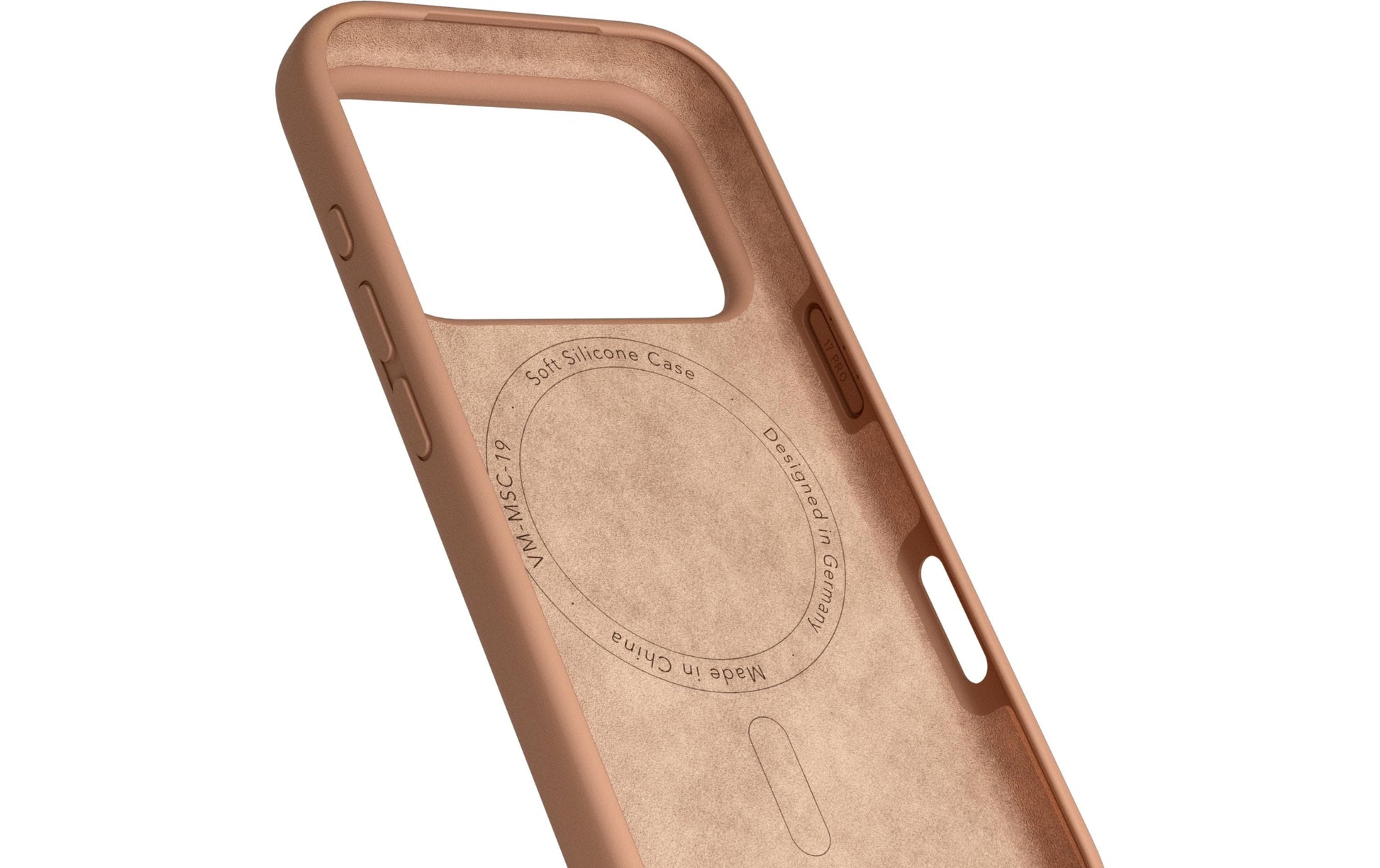 Vonmählen Backcover – für Apple iPhone 17 Pro – hellbraun – Silikon, MagSafe-kompatibel