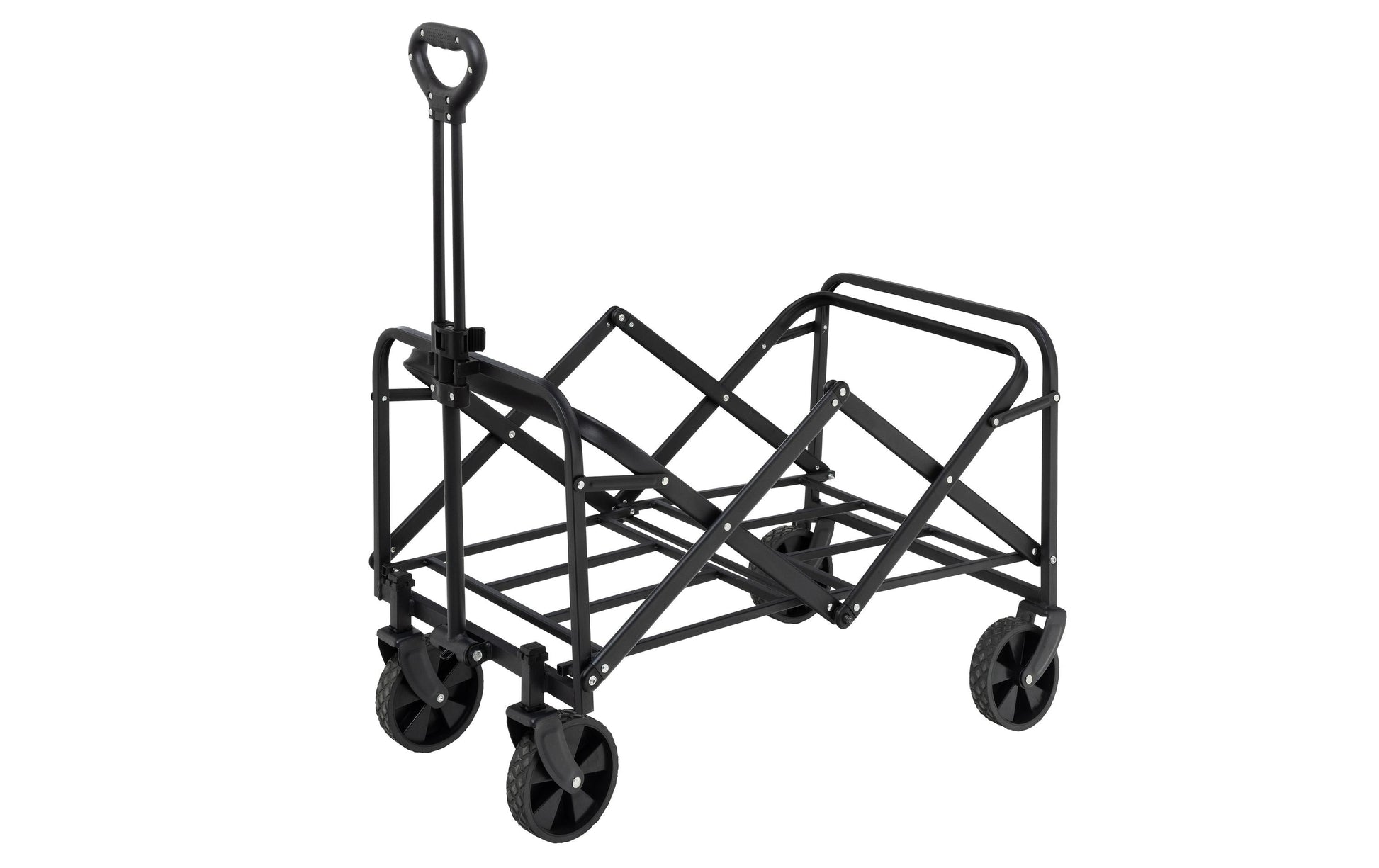 Koor Bollerwagen Wagen – Belastbarkeit 60 kg – 460×900×700 mm – Schwarz – 600D Polyester, PVC