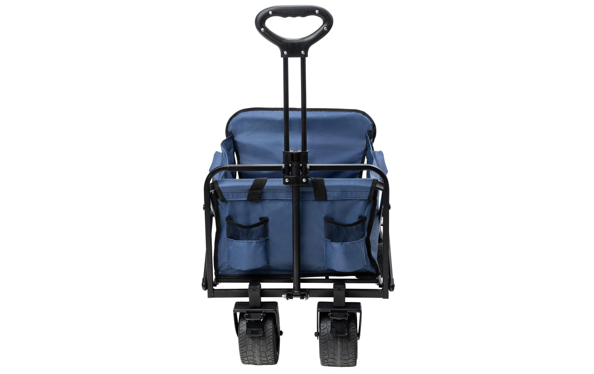Koor Bollerwagen Vaunu – belastbar 100 kg, PU-Räder – 86 × 51 × 36 cm – grau – 600D Polyester/PU
