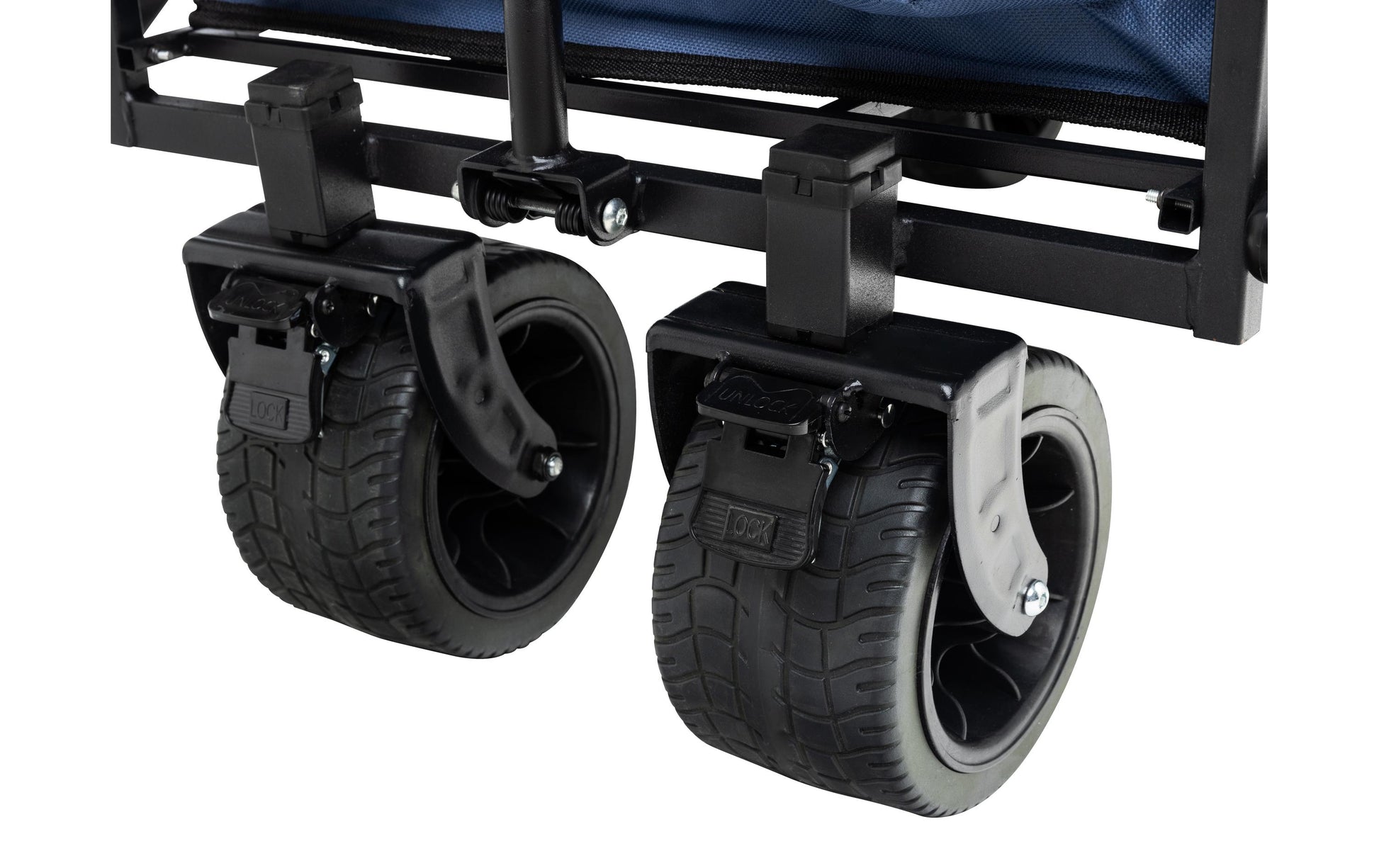 Koor Bollerwagen Vaunu – belastbar 100 kg, PU-Räder – 86 × 51 × 36 cm – grau – 600D Polyester/PU
