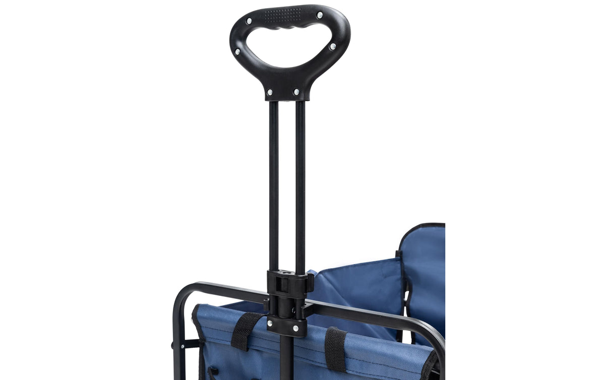 Koor Bollerwagen Vaunu – belastbar 100 kg, PU-Räder – 86 × 51 × 36 cm – grau – 600D Polyester/PU