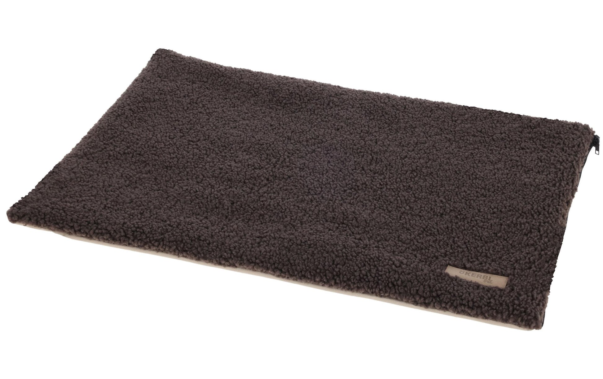 Kerbl Multifunktionsmatratze Hundebett – 72 × 50 × 5 cm, Baumwollvlies/Polyester, Beige/Braun, 1 Stk.