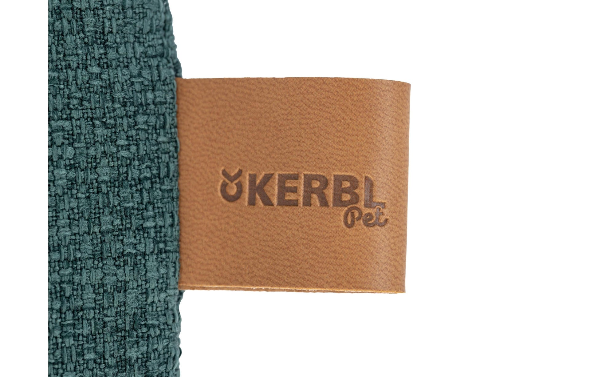 Kerbl Kuschelbett Oliver – 110 × 85 × 26 cm, Polyester, abnehmbarer Bezug, waschbar, grün, für Hunde