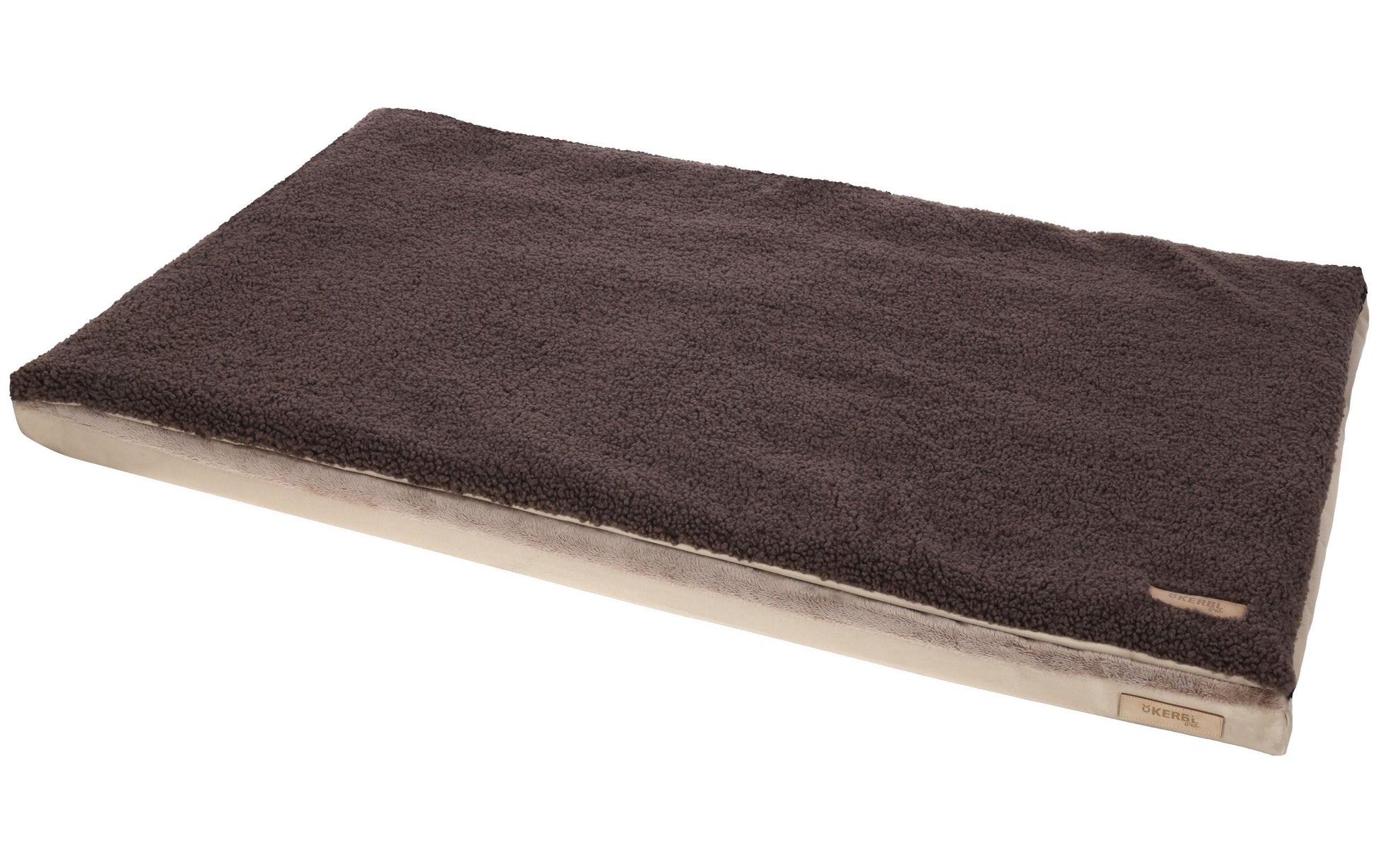 Kerbl Bett – 120 × 72 cm, Beige/Braun, Baumwollvlies/Polyester