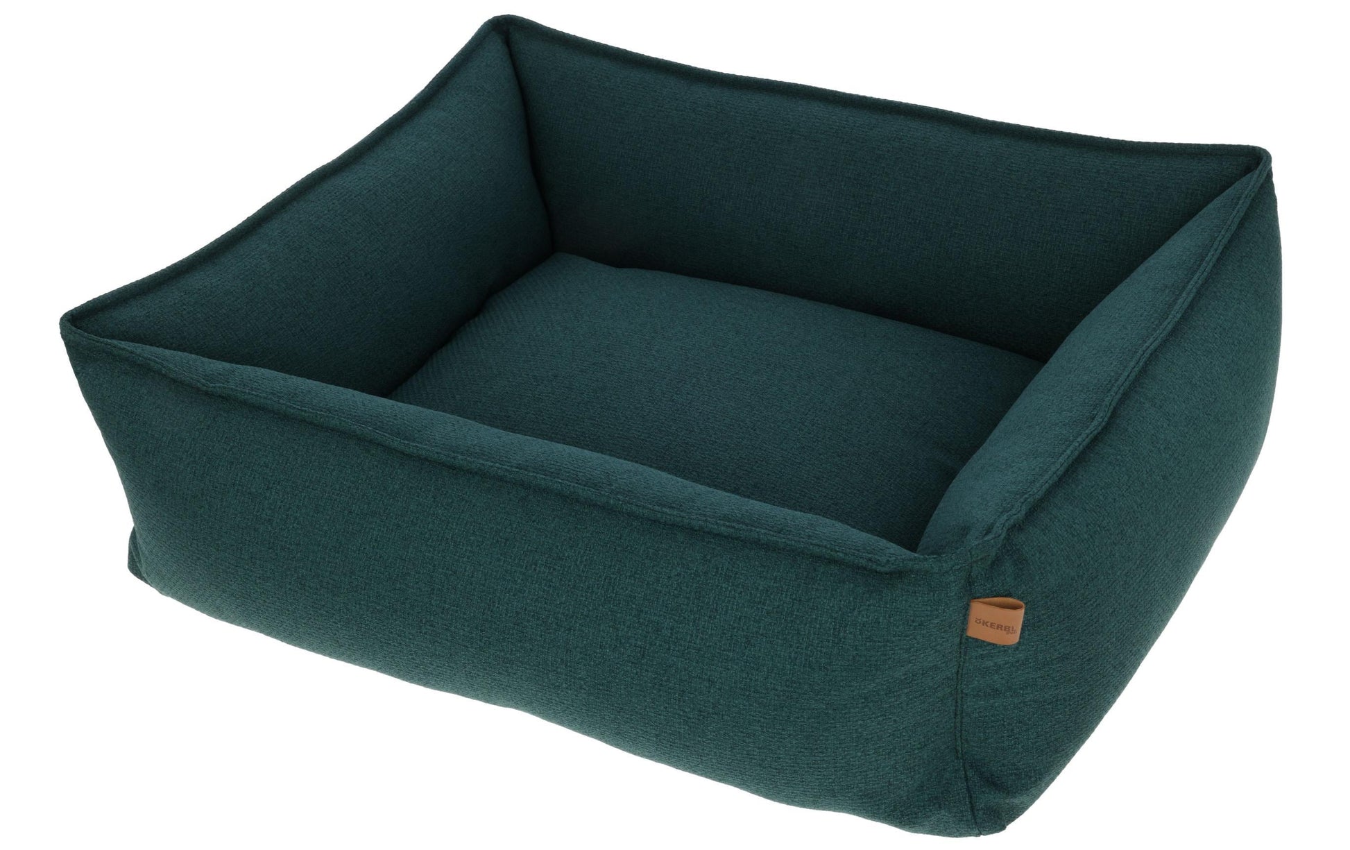 Kerbl Oliver Kuschelbett Kissen – 85 × 70 × 25 cm, Polyester, abnehmbarer Bezug, Grün