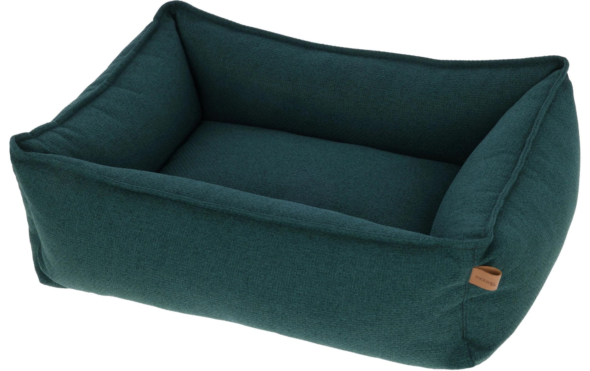 Kerbl Oliver Kuschelbett – 70 × 60 cm, Polyester, abnehmbarer Bezug, grün