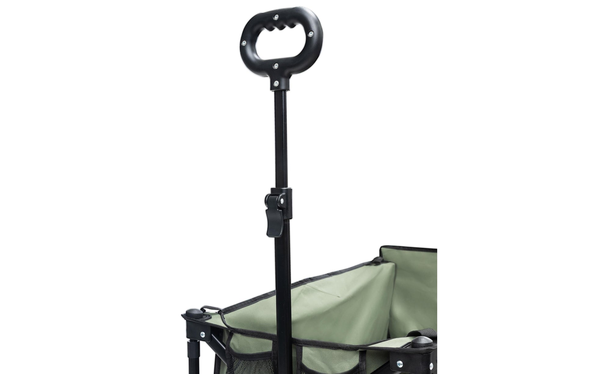 Koor Bollerwagen Kjerre – bis 120 kg, 500×1110×1110 mm – olivgrün, 600D Polyester