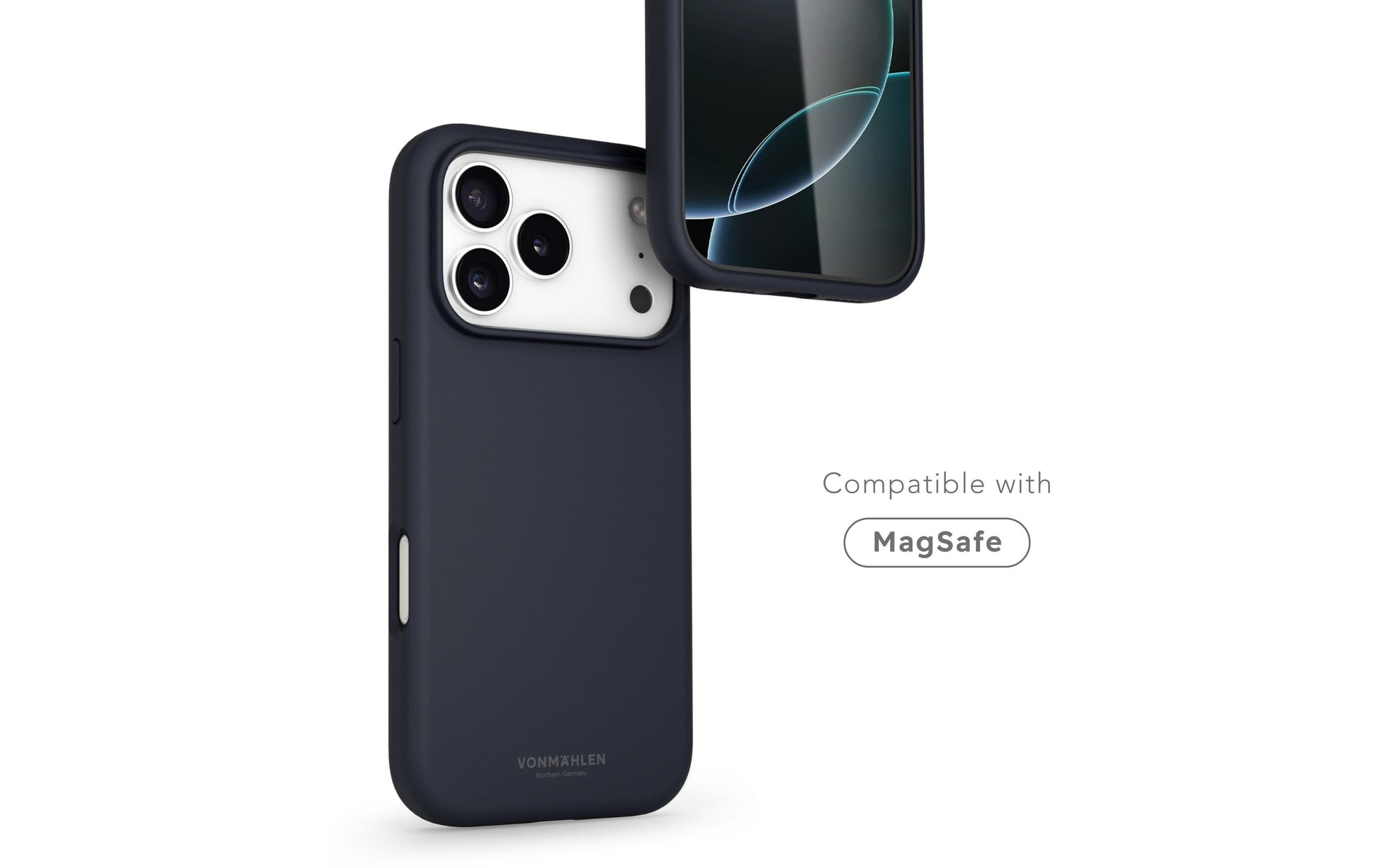 Vonmählen Backcover – für Apple iPhone 17 Pro Max – dunkelblau – Silikon – MagSafe-kompatibel