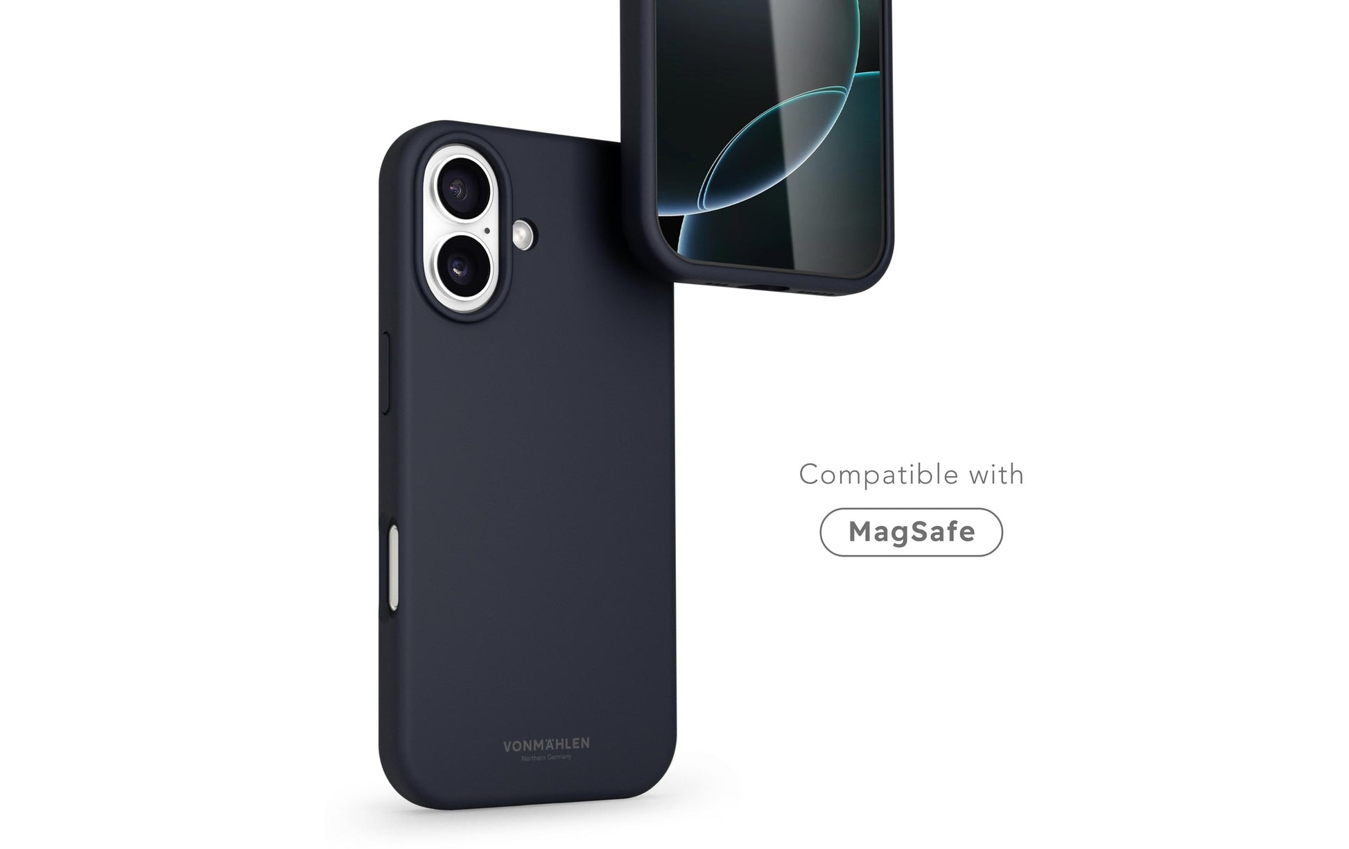 Vonmählen Backcover – für Apple iPhone 17 – dunkelblau – Silikon – MagSafe-kompatibel