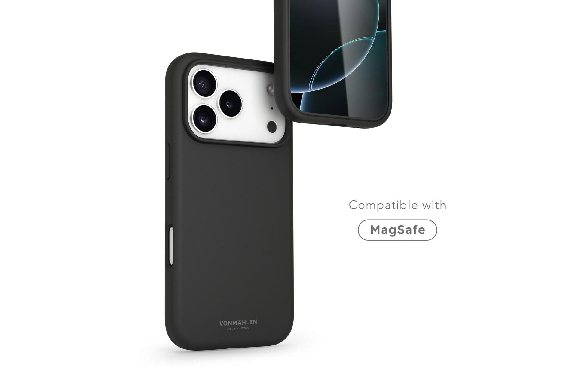 Vonmählen Backcover – für Apple iPhone 17 Pro – schwarz – Silikon, MagSafe-kompatibel