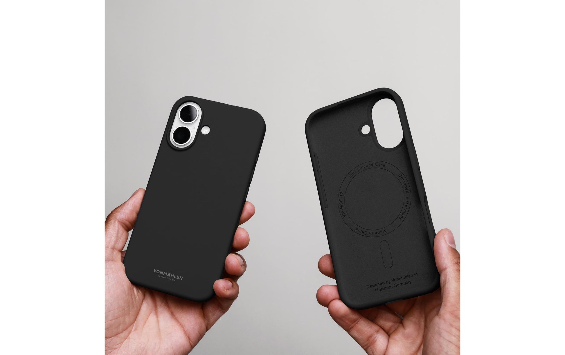 Vonmählen Backcover – für Apple iPhone 17 – schwarz – Silikon – MagSafe-kompatibel