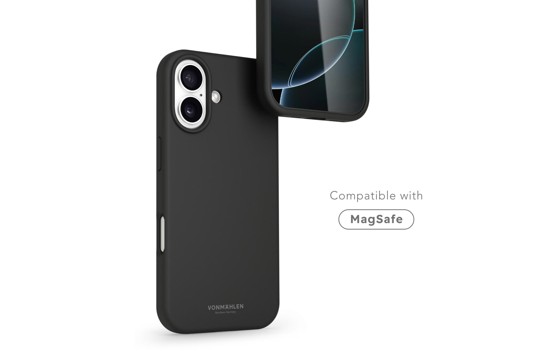Vonmählen Backcover – für Apple iPhone 17 – schwarz – Silikon – MagSafe-kompatibel
