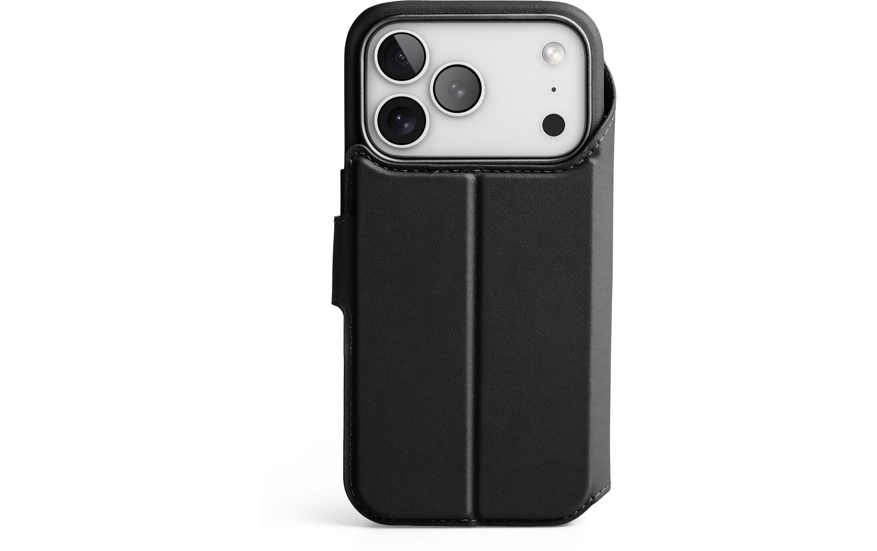 Vonmählen Booklet-Hülle – für Apple iPhone 17 Pro – schwarz – Kunstleder