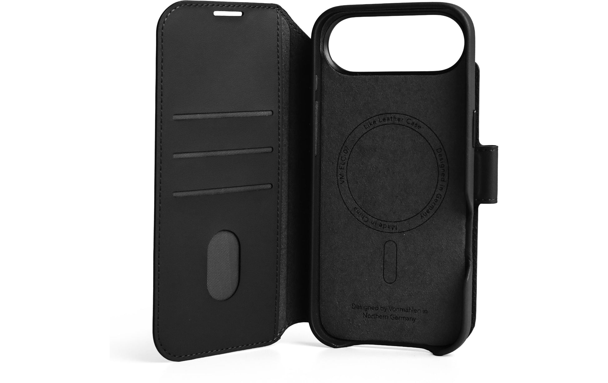 Vonmählen Booklet-Hülle – für Apple iPhone Air – braun – Kunstleder