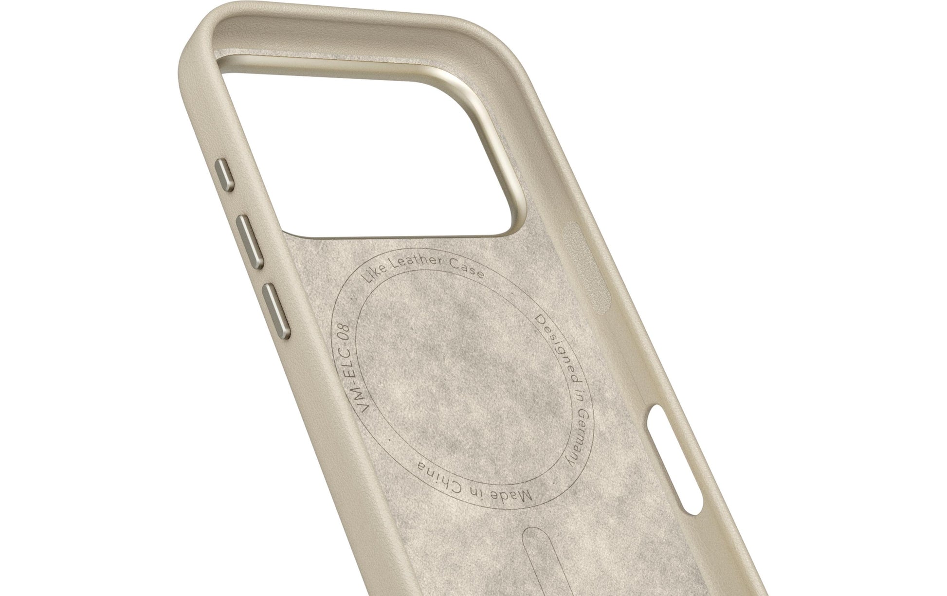 Vonmählen Backcover Like Leather – für Apple iPhone 17 Pro Max – Creme – Kunstleder