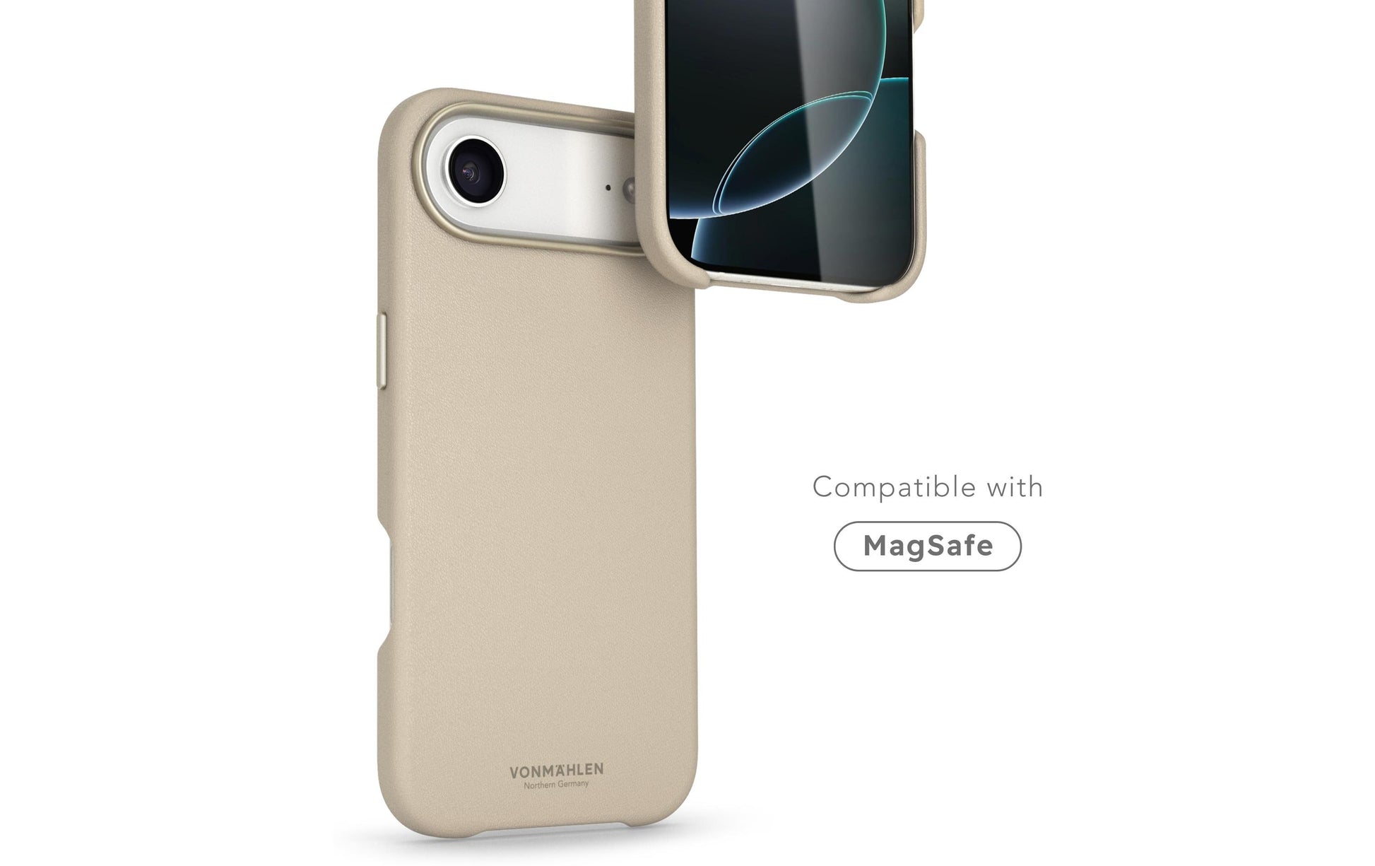 Vonmählen Backcover – für Apple iPhone Air – Creme – Kunstleder