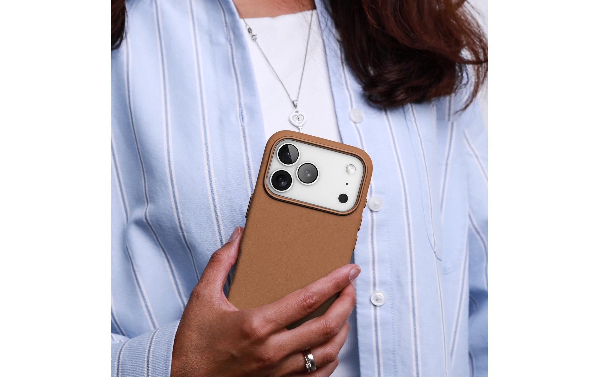 Vonmählen Backcover – für Apple iPhone 17 Pro – braun – Leder