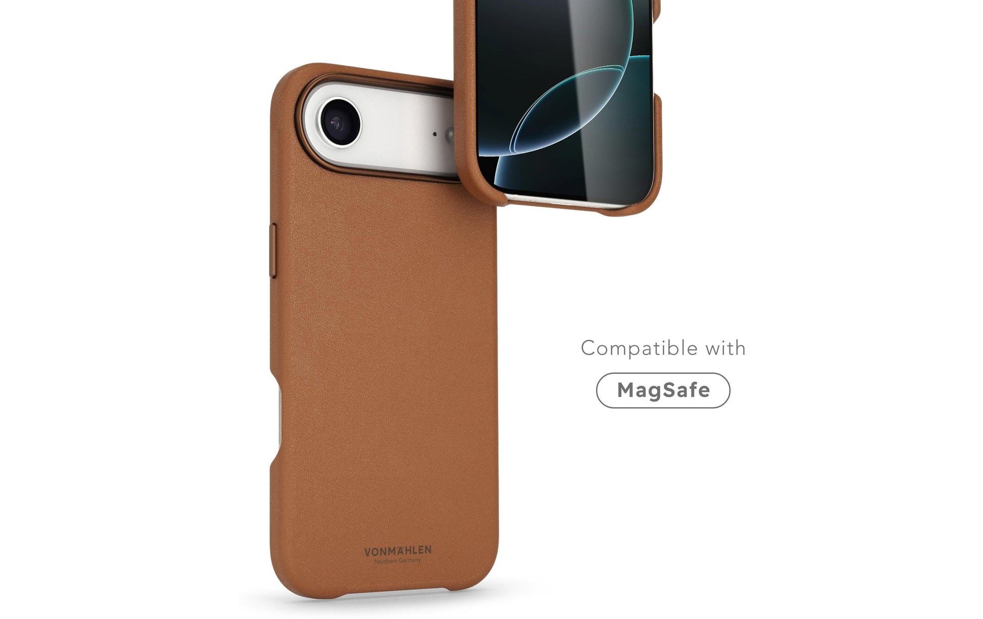 Vonmählen Backcover – für Apple iPhone – braun – Leder