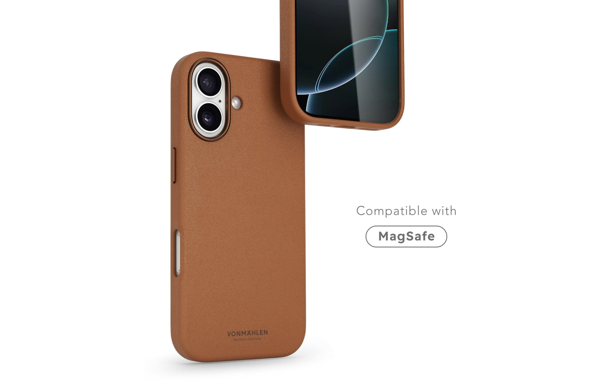 Vonmählen Backcover – für Apple iPhone 17 – braun – Leder