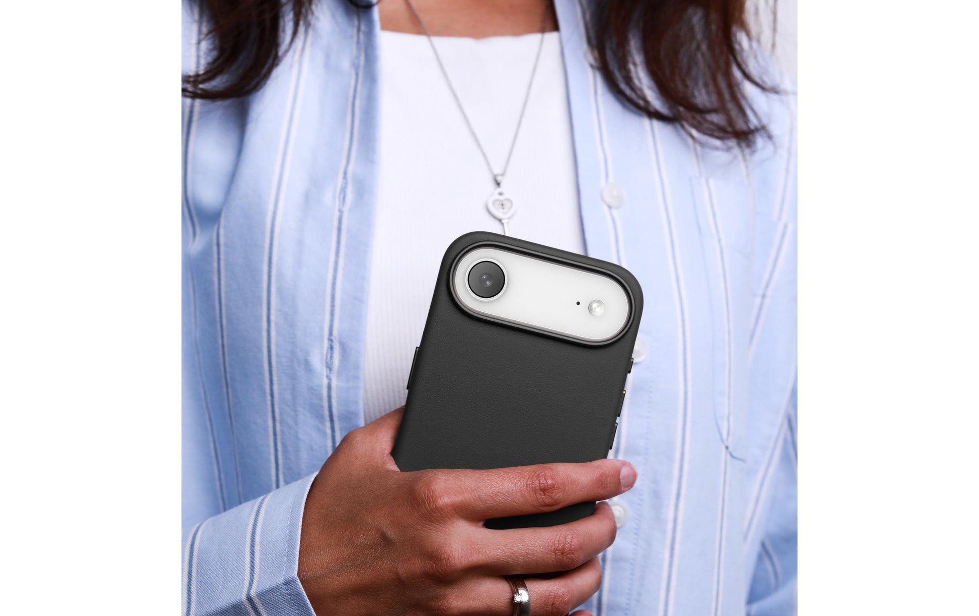 Vonmählen Backcover – für Apple iPhone Air – schwarz – Leder