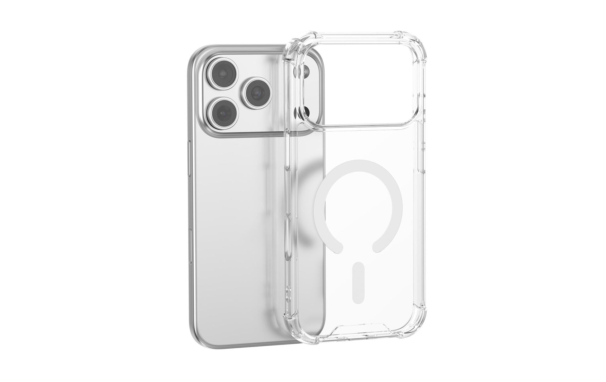4smarts Ibiza Backcover – für Apple iPhone 17 Pro Max, MagSafe, PC+TPU, Transparent