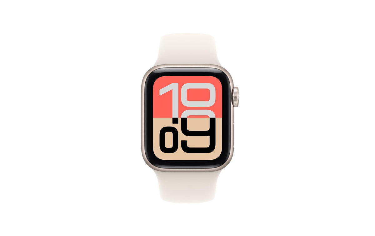 Apple Watch SE 3 40 mm GPS – Aluminium Beige, Sportarmband, S/M, 50 m, für iPhone