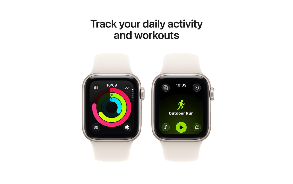 Apple Watch SE 3 40 mm GPS – Aluminium Beige, Sportarmband, S/M, 50 m, für iPhone