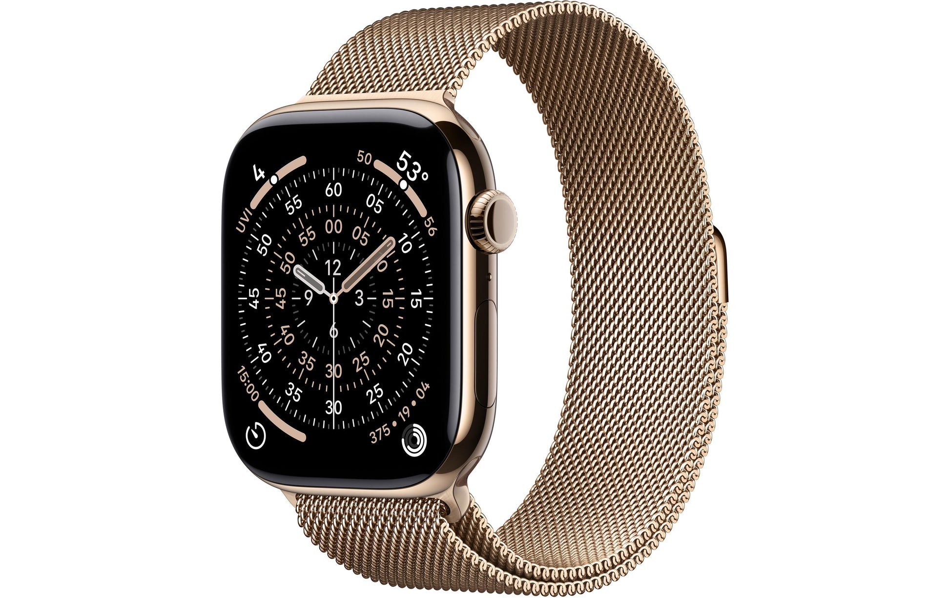 Apple Watch Series 11 46 mm GPS + Cellular – Titan, Milanese Loop, M/L, 50 m, für iPhone