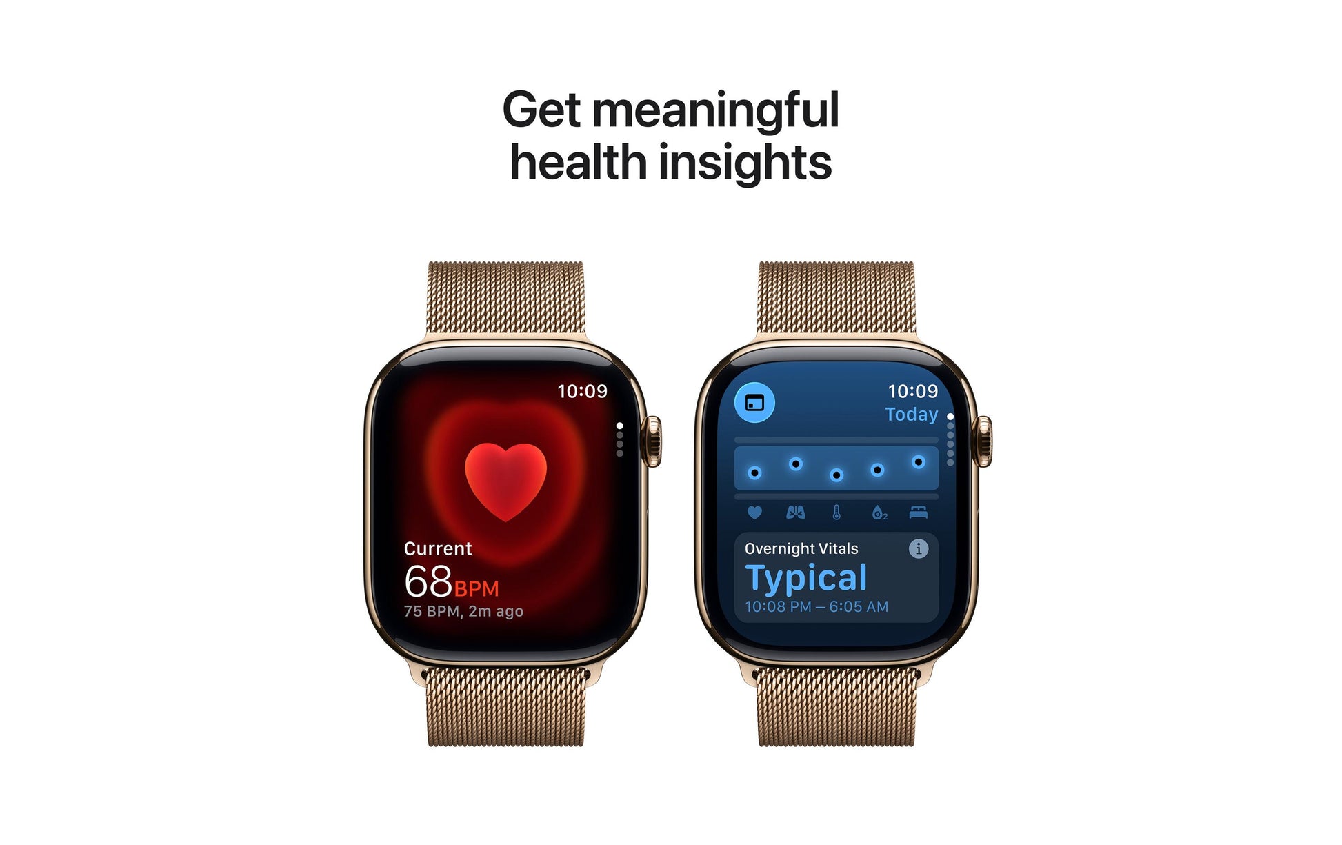 Apple Watch S11 – Smartwatch – 46 mm, LTE, OLED, 50 m, IP6X, Gold, Titan, Milanese Loop (M/L)