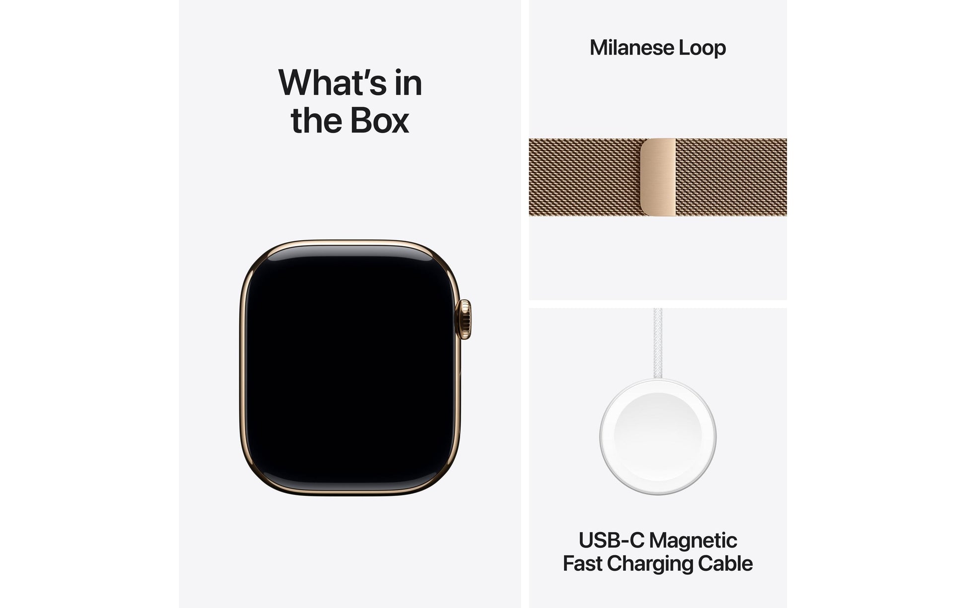 Apple Watch Series 11 46 mm GPS + Cellular – Titan, Milanese Loop, M/L, 50 m, für iPhone