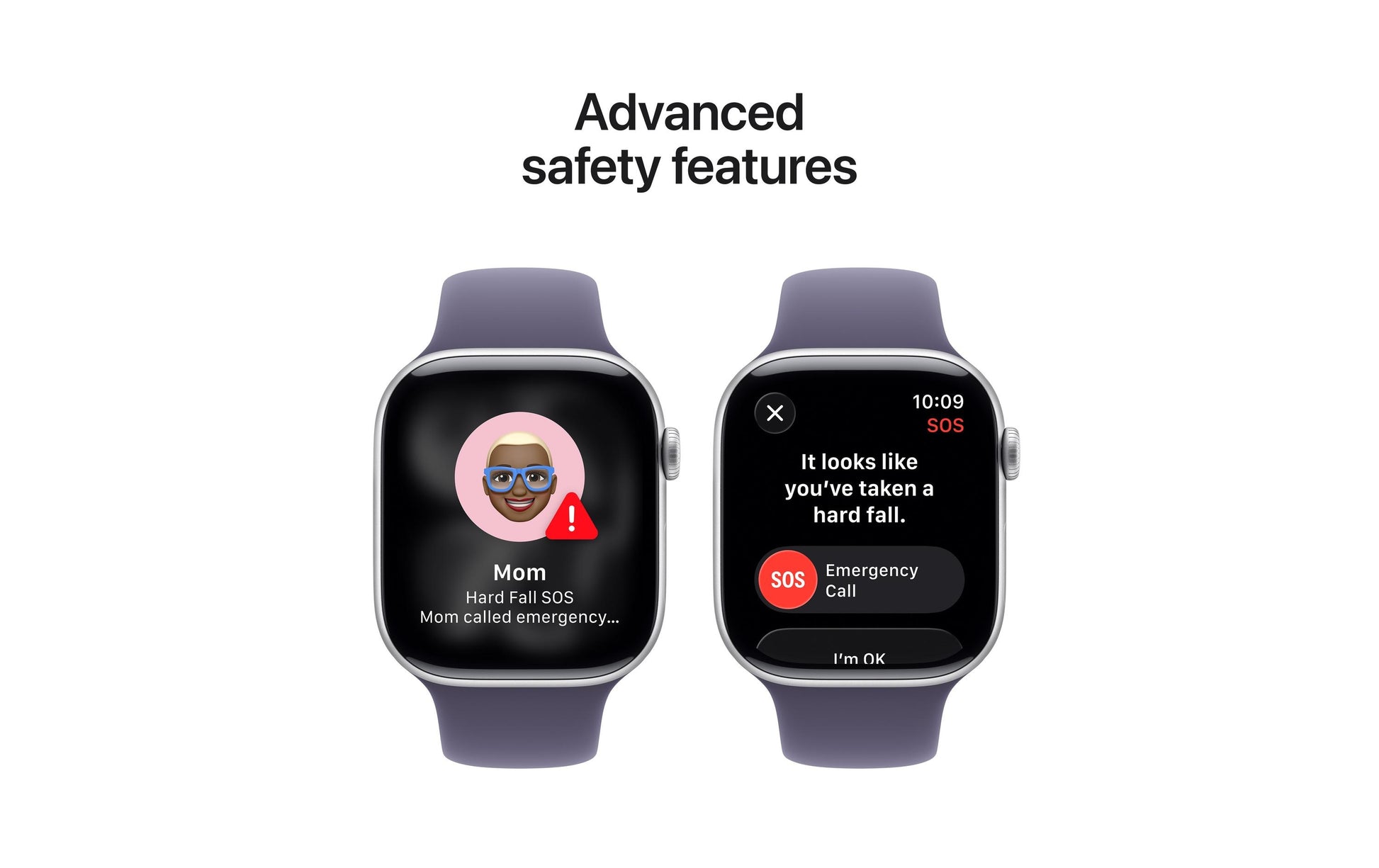 Apple Watch S11 – Smartwatch – 46 mm, GPS, OLED, 50 m, Silber, Purple Fog, M/L, Sportarmband