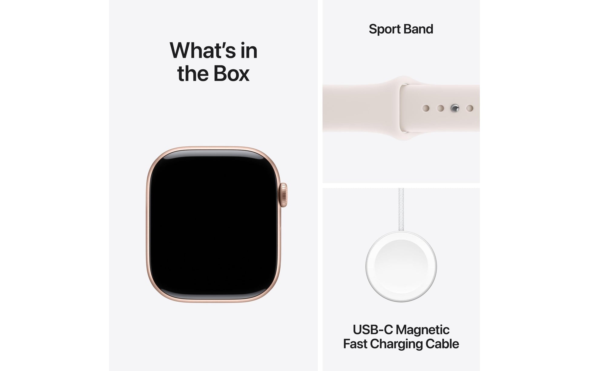 Apple Watch Series 11 46 mm GPS + Cellular – Aluminium Roségold, Sportarmband Blassrosa, M/L, 50 m, für iPhone