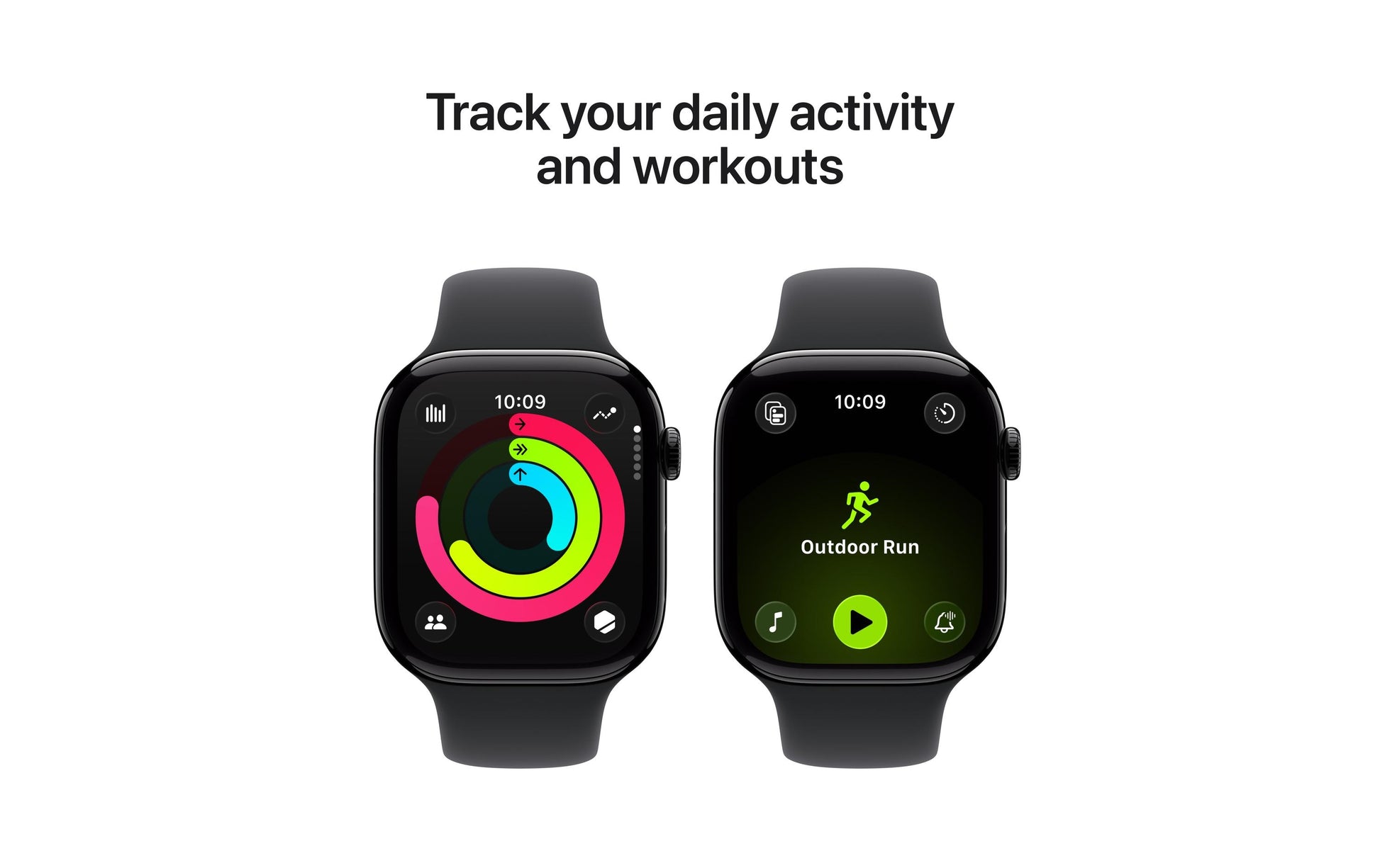 Apple Watch S11 – Smartwatch – 46 mm, GPS, OLED, 50 m, Schwarz, Bandgrösse S/M, Sportarmband