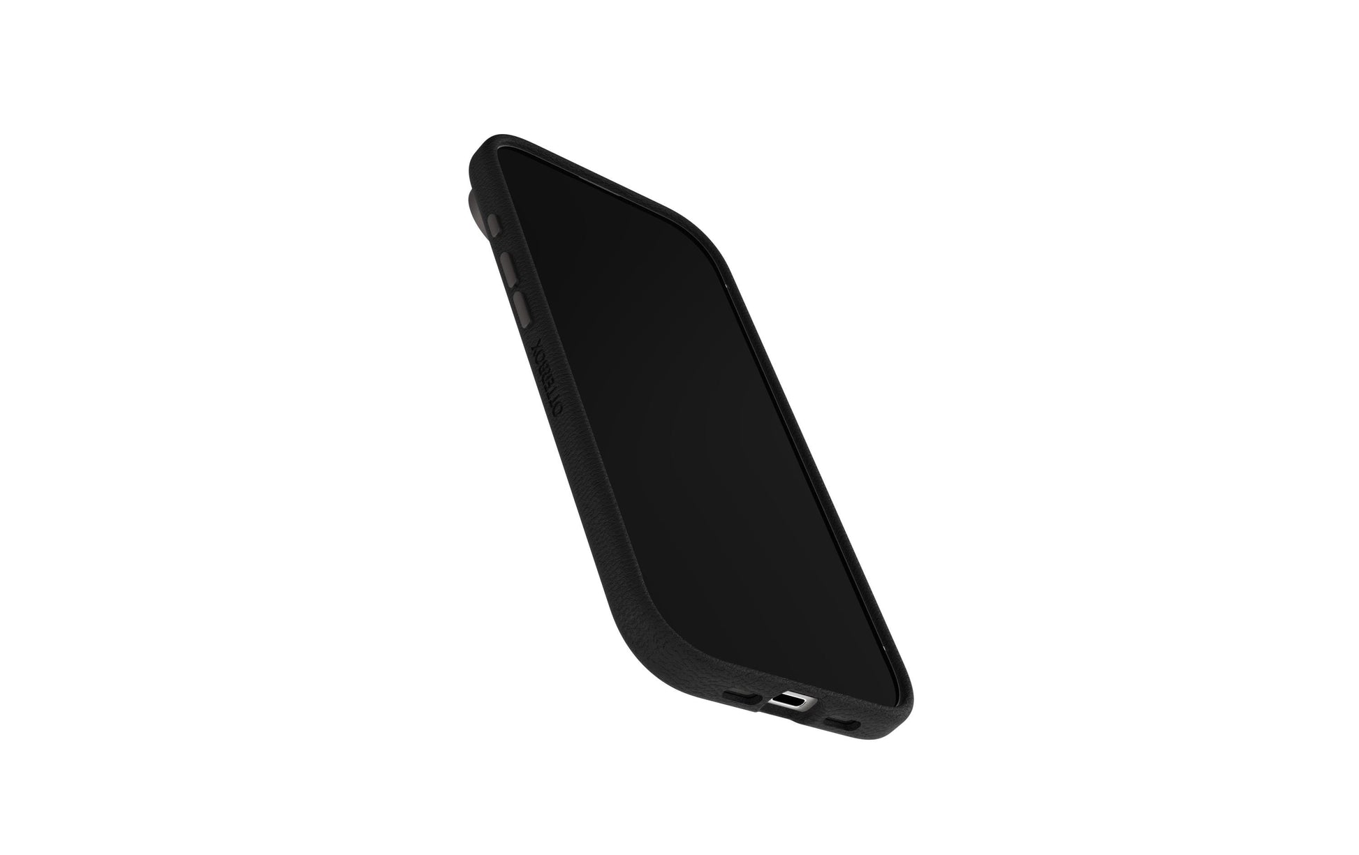OtterBox Backcover Symmetry Cactus Leather – für Smartphones bis 6,5" – schwarz – Kunstleder