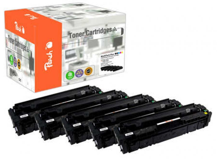 Peach Toner-Multipack HP 201X – BK/C/M/Y, 2300 Seiten – für HP Color LaserJet Pro MFP M270/M252N/M277 und andere