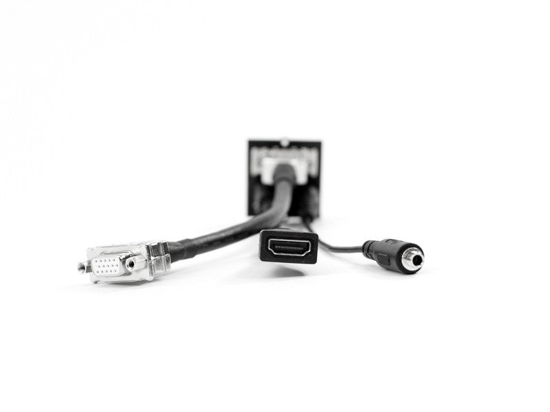 Bachmann Custom Modul, VGA, HDMI, Audio (Klinke 3,5 mm), Schwarz