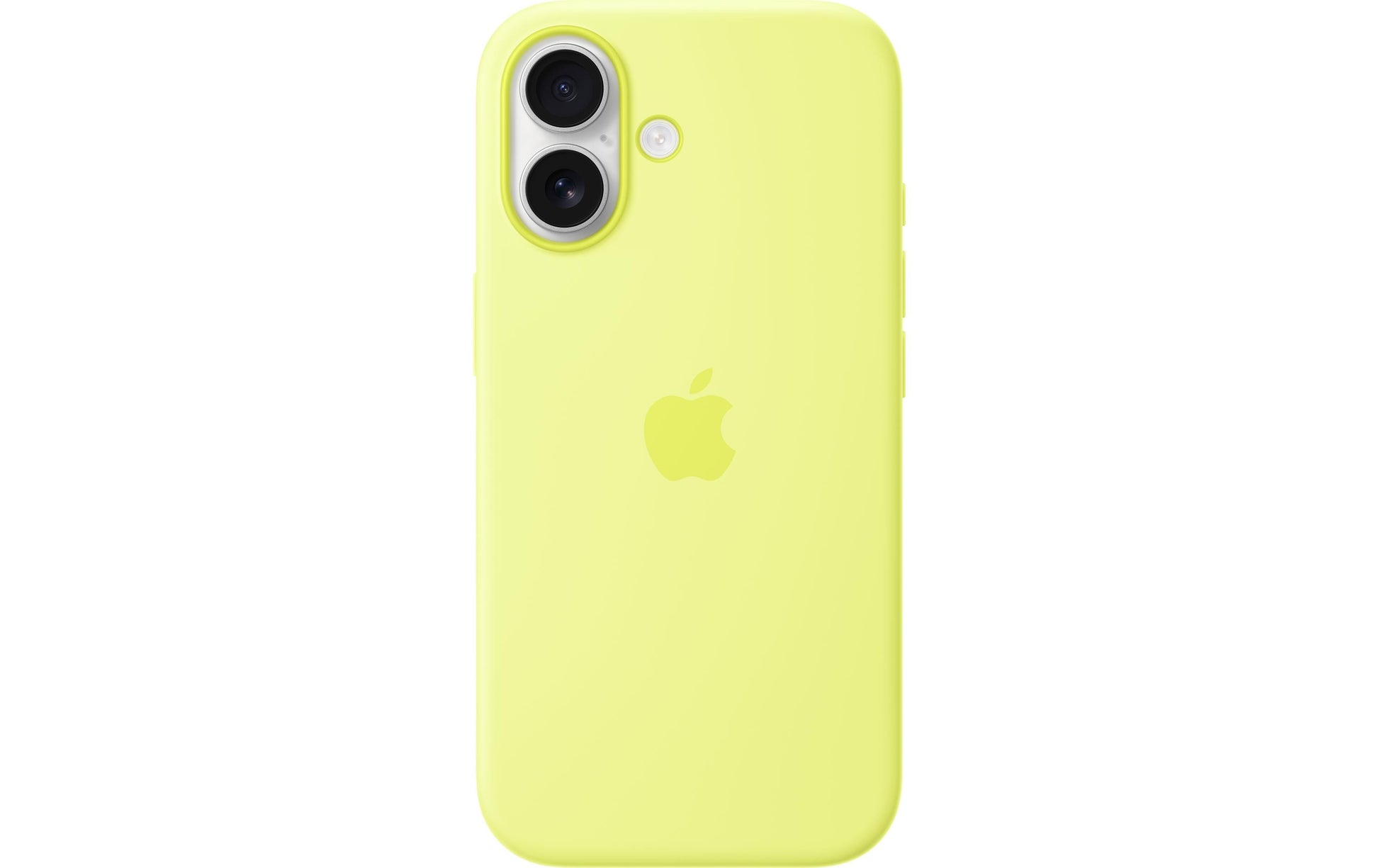 Apple Backcover – für Apple iPhone 17 – Neongelb – Silikon – MagSafe-kompatibel, mit Kartenfach