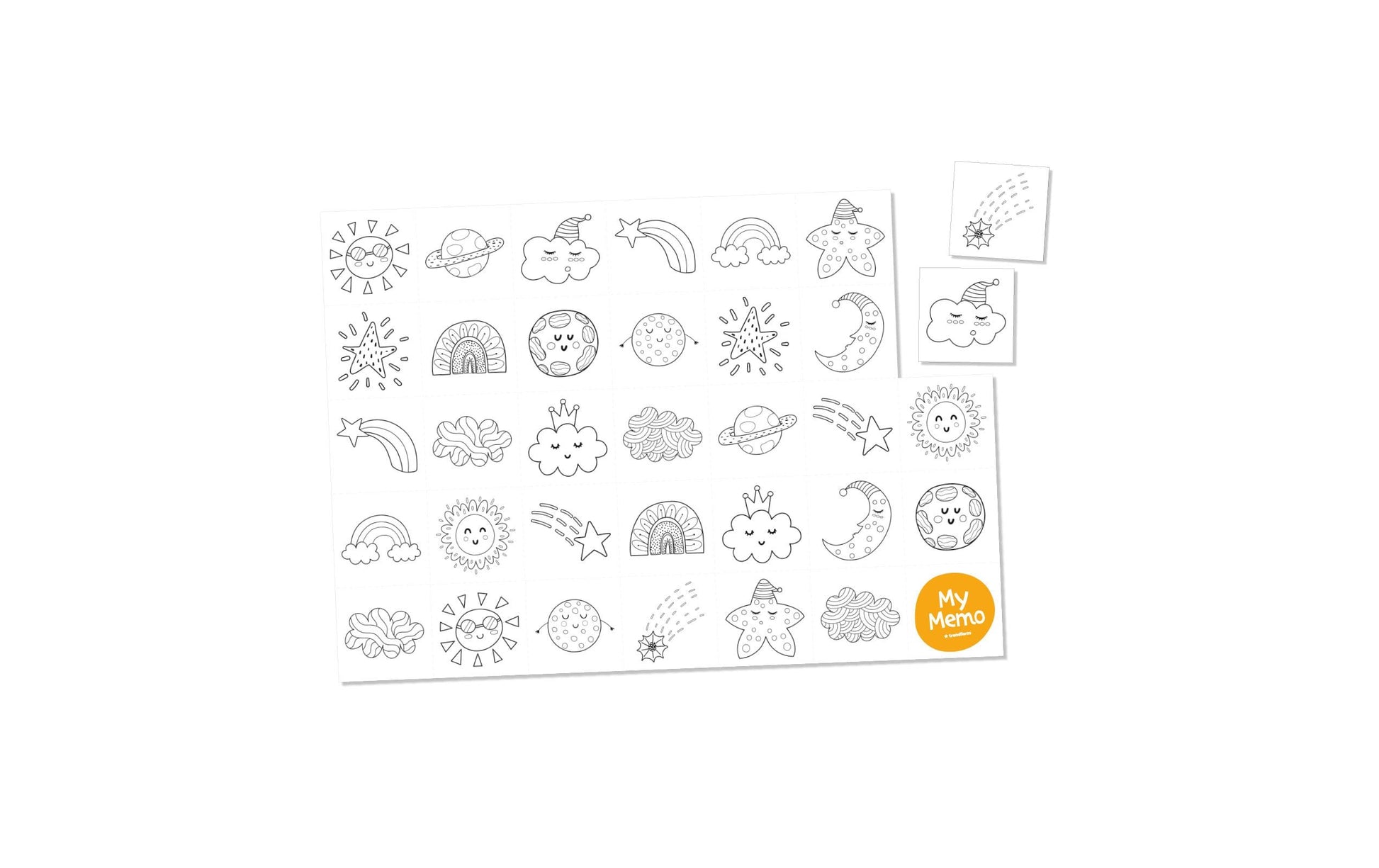 Trendform Tischset – Papier, mehrfarbig, 42 × 29,7 cm