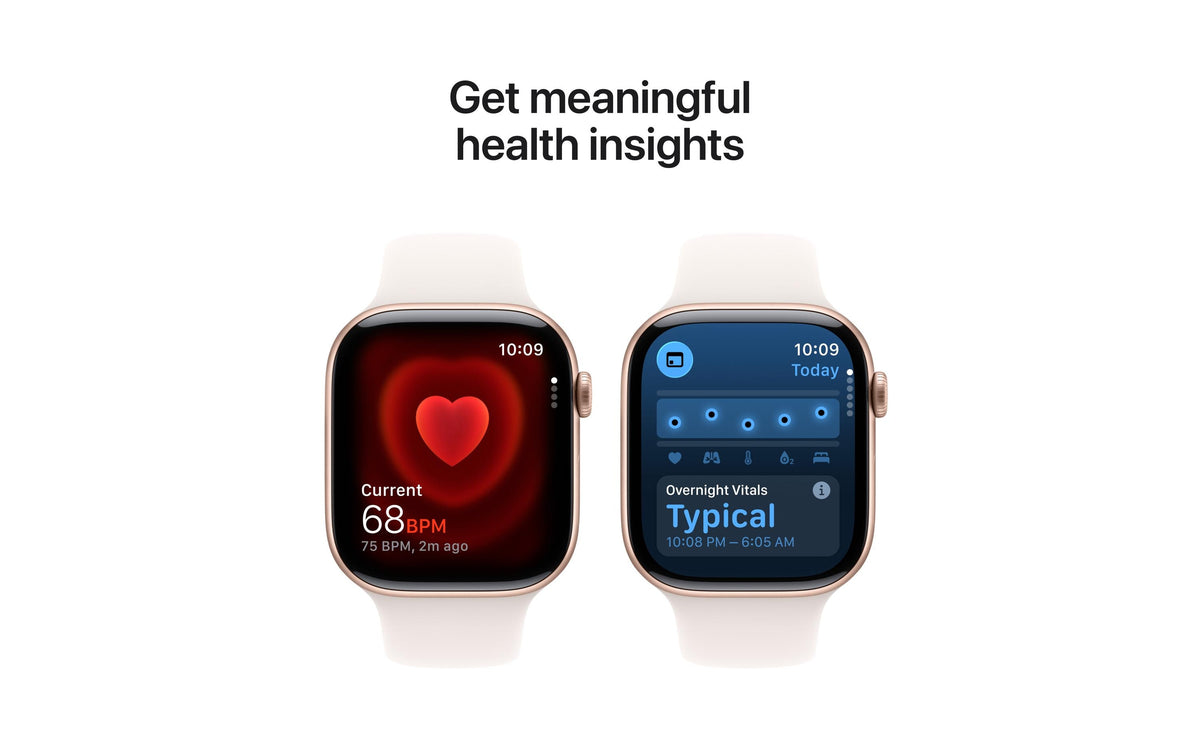 Apple Watch Series 11 46 mm GPS + Cellular – Aluminium Roségold, Sportarmband Blassrosa, M/L, 50 m, für iPhone